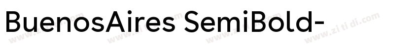 BuenosAires SemiBold字体转换 BuenosAires SemiBold字体转换
